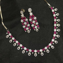 Round Neck Zircon/AD Necklace Set 5928-69 - Dazzles Jewellery