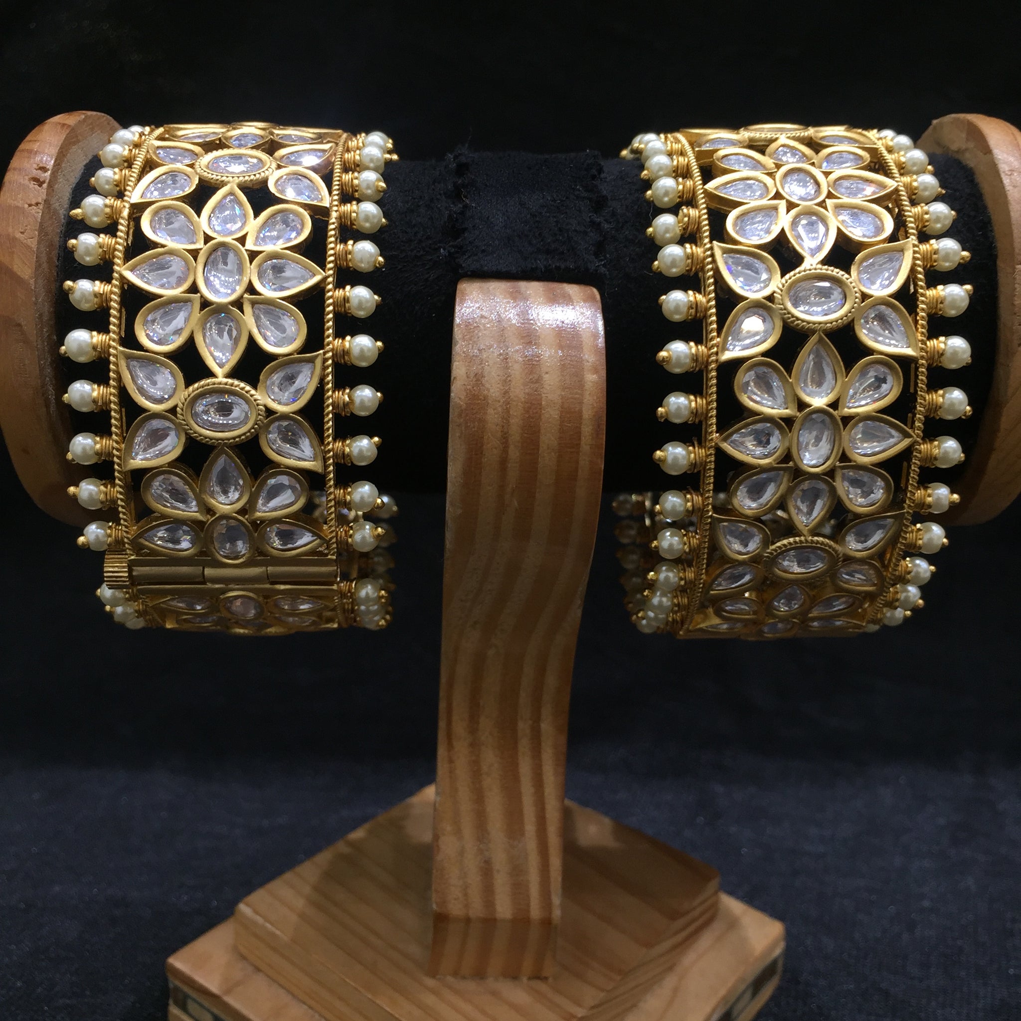 Kundan Bangles/Kada 5500-28 - Dazzles Jewellery