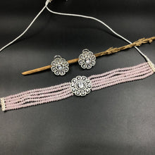 Zircon/AD Choker  Set 7181-33 - Dazzles Jewellery