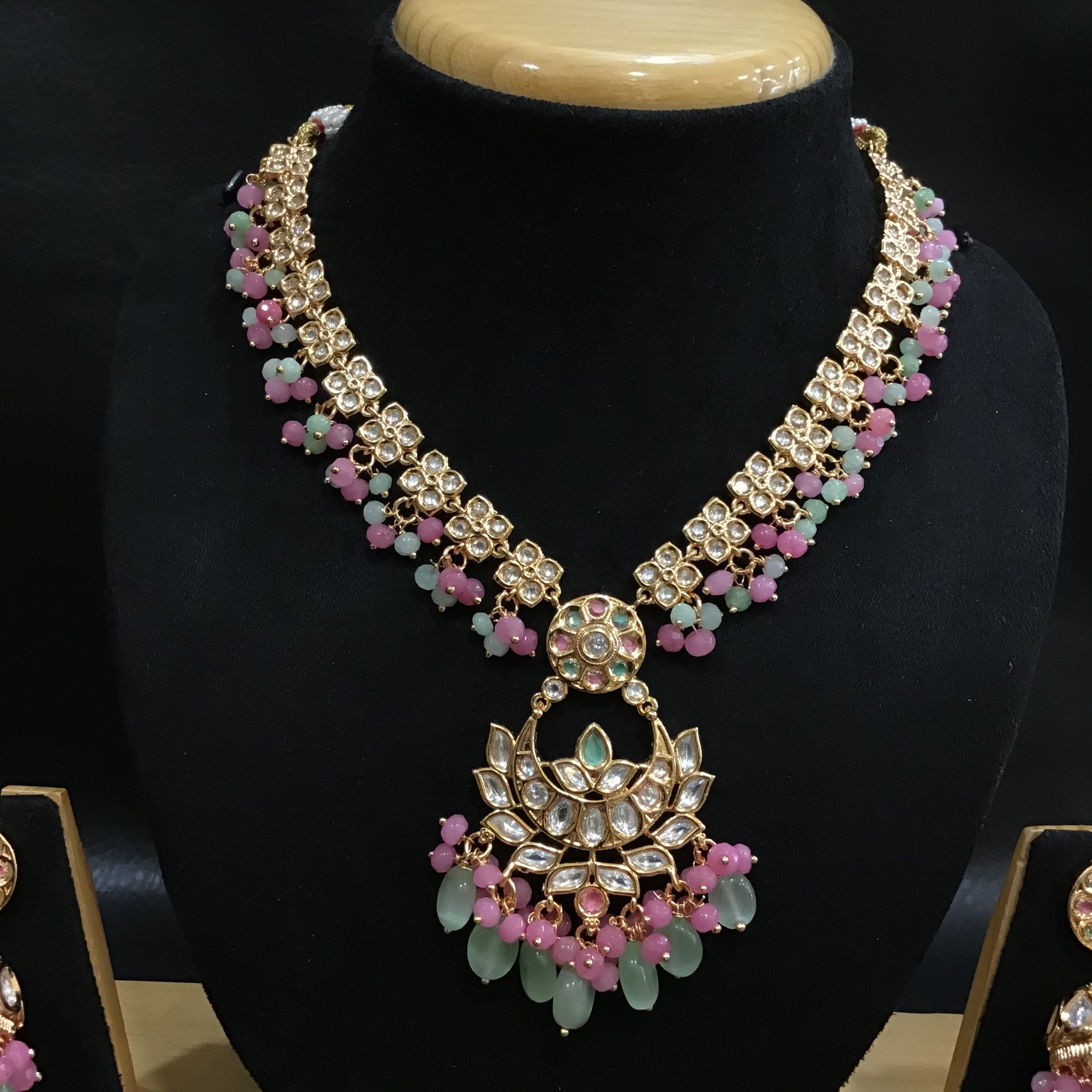 Kundan Necklace Set 1271-31 - Dazzles Jewellery