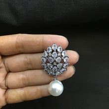 Zircon/AD Earring 1372-69 - Dazzles Jewellery