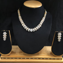 Round Neck Zircon/AD Necklace Set 6029-08 - Dazzles Jewellery