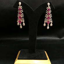 Zircon/AD Earring 1098-69 - Dazzles Jewellery