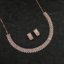 Round Neck Zircon/AD Necklace Set 6207-08 - Dazzles Jewellery