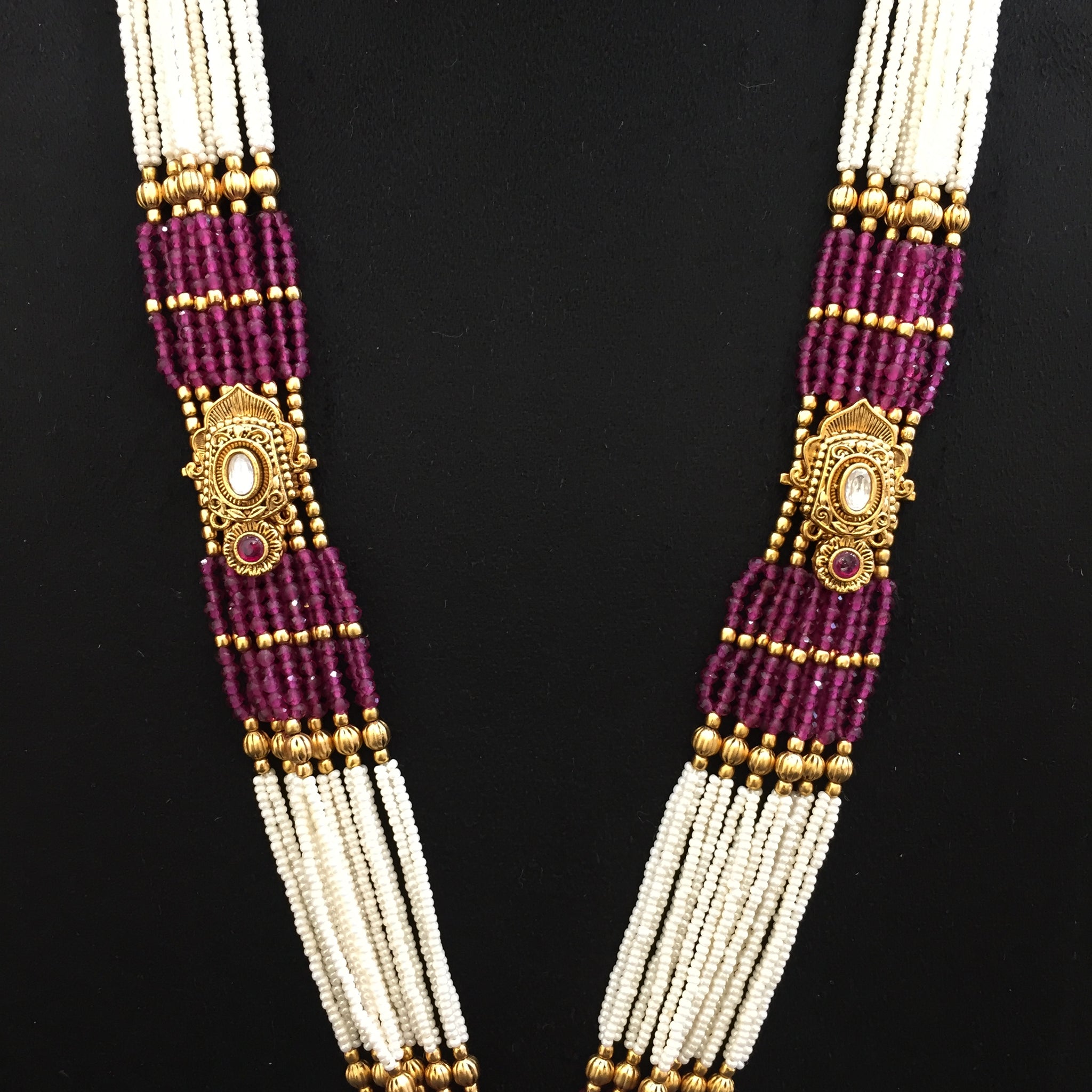 Medium Antique Pendant Set 5856-28 - Dazzles Jewellery