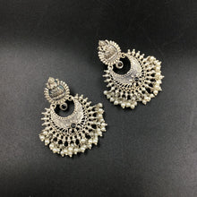 Chandbali Oxidized Earring 4678-59 - Dazzles Jewellery
