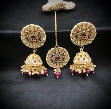 Ruby Polki Necklace Set 14543-1632 - Dazzles Jewellery