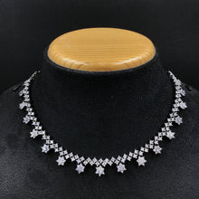 Gray Zircon/AD Necklace Set 18452-5634 - Dazzles Jewellery