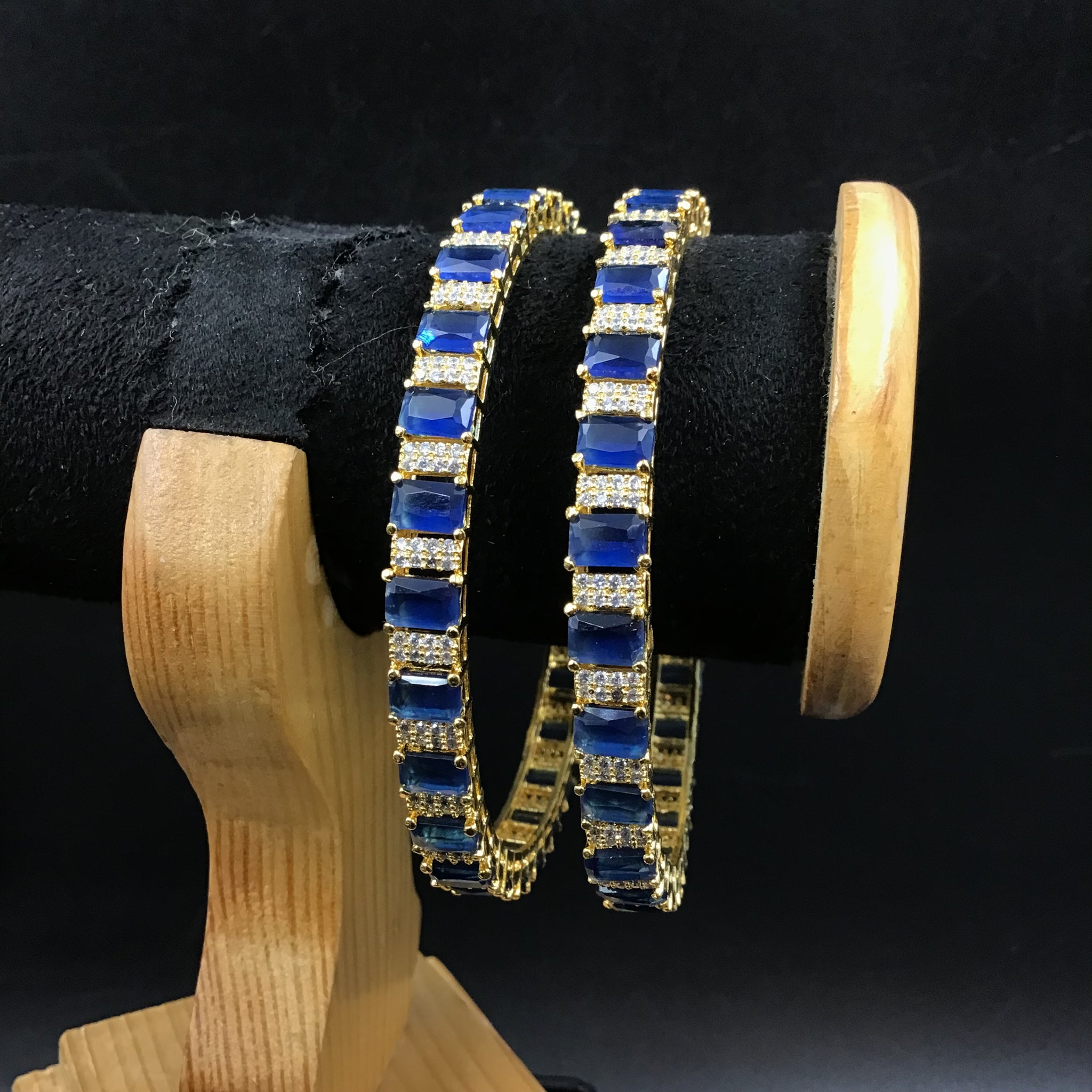 Blue Bangles/Kada - Dazzles Jewellery