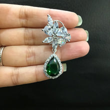 Zircon/AD Earring 1103-69 - Dazzles Jewellery