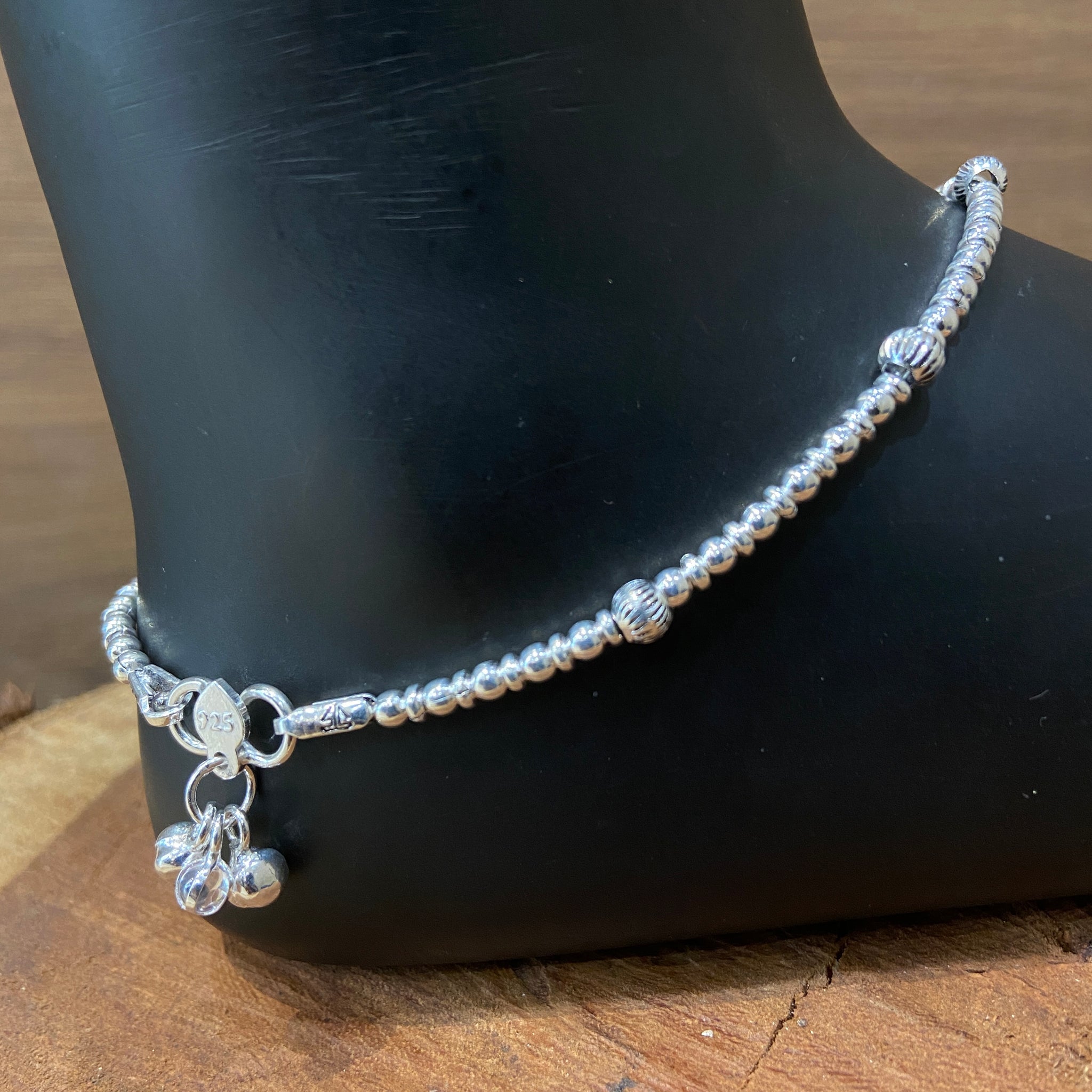 Silver Anklet 1684-75 - Dazzles Jewellery