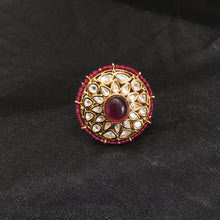 Adjustable Kundan Ring 5903-28 - Dazzles Jewellery