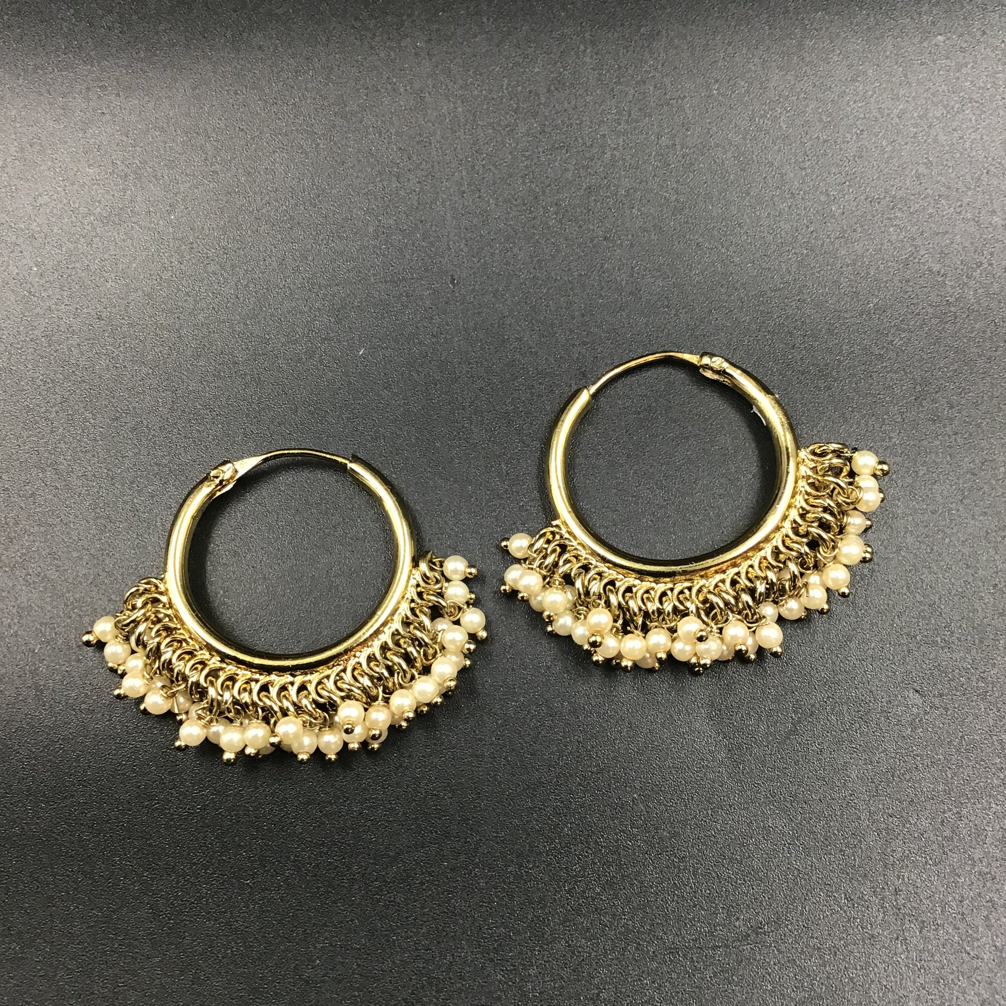 White Antique Earrings - Dazzles Jewellery