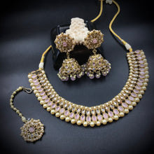 Pink Antique Necklace Set - Dazzles Jewellery