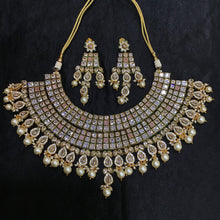 Polki Necklace Set 1020-21 - Dazzles Jewellery