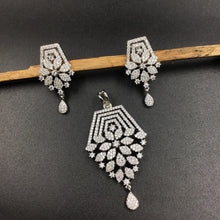 Medium Zircon/AD Pendant Set 6177-08 - Dazzles Jewellery