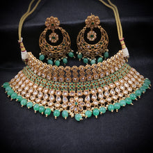 Green Polki choker  4986-9051 - Dazzles Jewellery