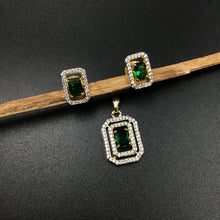 Light Zircon/AD Pendant Set 3447-68 - Dazzles Jewellery