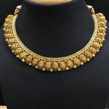 Round Neck Gold Look Necklace Set 4657-33 - Dazzles Jewellery