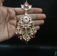 Ruby Kundan Necklace Set - Dazzles Jewellery