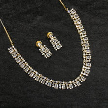 Round Neck Zircon/AD Necklace Set 6194-08 - Dazzles Jewellery