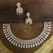 Zircon/AD Necklace Set 1178-69 - Dazzles Jewellery