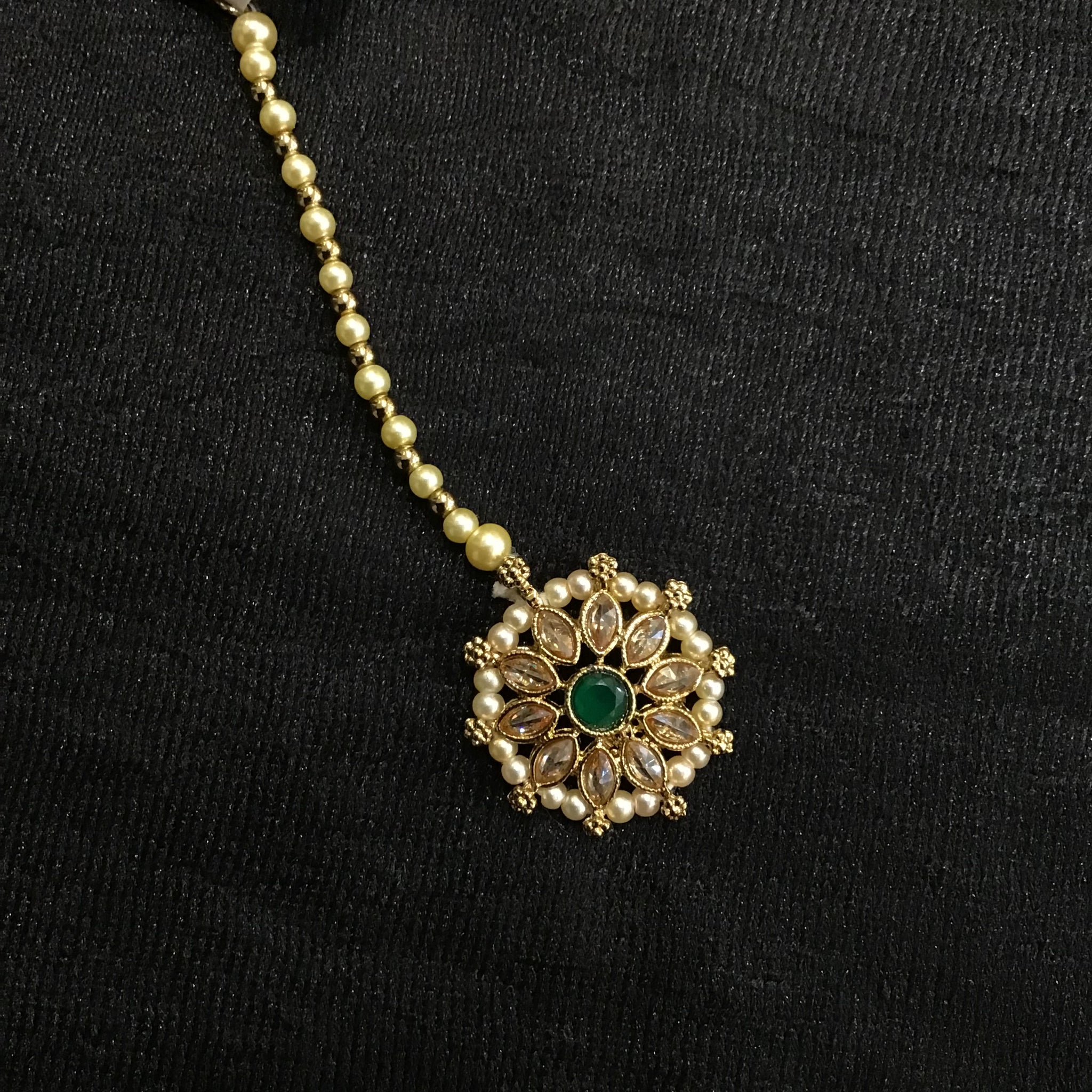Antique Maang tikka 1231-100 - Dazzles Jewellery