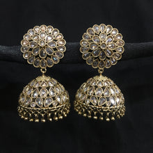 Jhumki Antique Earring 3962-28 - Dazzles Jewellery