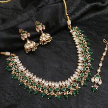 Round Neck Kundan Necklace 4253-68 - Dazzles Jewellery