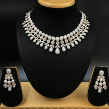 Round Neck Zircon/AD Necklace 3278-08 - Dazzles Jewellery