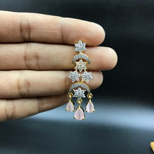 Round Neck Zircon/AD Necklace Set 6204-08 - Dazzles Jewellery