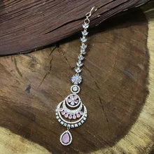 Zircon/AD Maang Tikka 1359-69 - Dazzles Jewellery