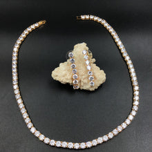 Zircon/AD Necklace Set 7953-05 - Dazzles Jewellery
