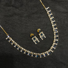 Round Neck Zircon/AD Necklace Set 6194-08 - Dazzles Jewellery