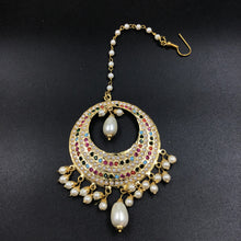 Jadau Multi Maang Tikka 19197-6379 - Dazzles Jewellery
