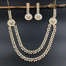 Round Neck Jadau Necklace Set 5993-65 - Dazzles Jewellery