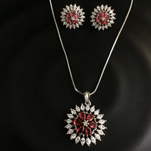 Zircon/AD Pendant Set  1156-69 - Dazzles Jewellery