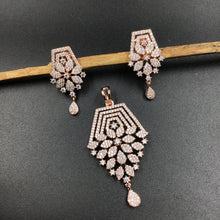 Medium Zircon/AD Pendant Set 6177-08 - Dazzles Jewellery