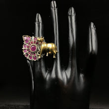 Adjustable Oxidized Ring Cow 4682-59 - Dazzles Jewellery