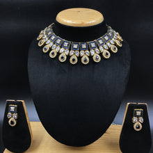 Round Neck Polki Necklace Set 10361 - Dazzles Jewellery