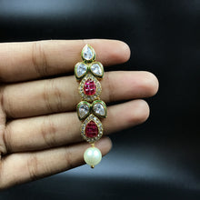 Round Neck Polki Necklace Set 4870-21 - Dazzles Jewellery