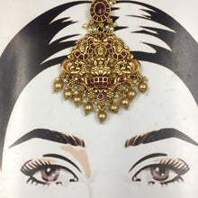 Antique Gold Polish Maang Tikka 3800-28 - Dazzles Jewellery