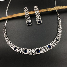 Round Neck Zircon/AD Necklace Set 5934-69 - Dazzles Jewellery