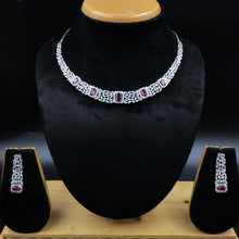 Round Neck Zircon/AD Necklace Set 5934-69 - Dazzles Jewellery