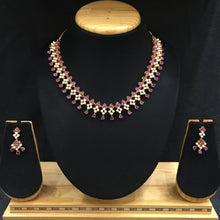 Round Neck Jadau Necklace Set 5988-65 - Dazzles Jewellery