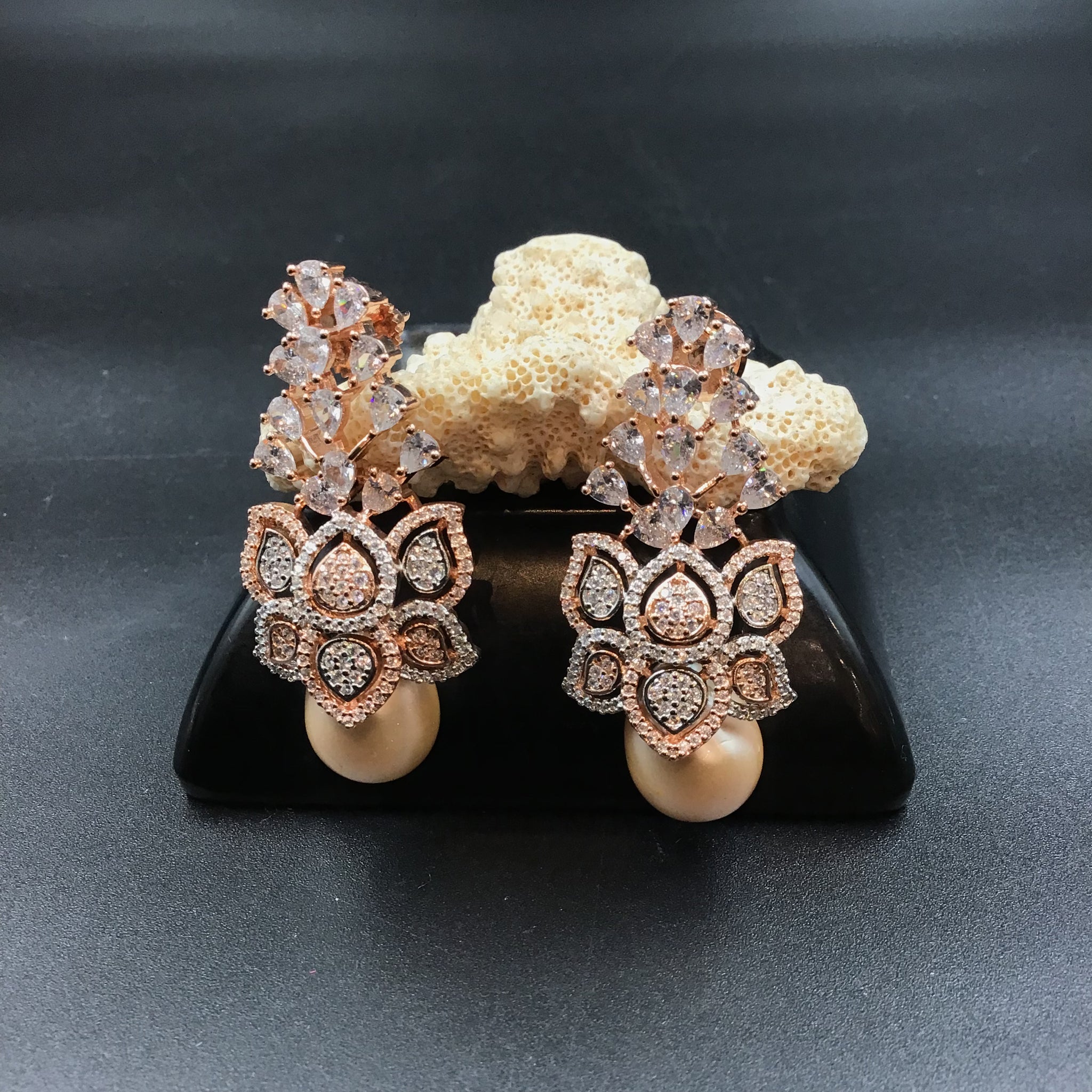 Light Zircon/AD Earring 4196-69 - Dazzles Jewellery