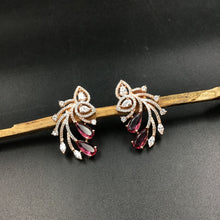Ruby Zircon/AD Earring - Dazzles Jewellery