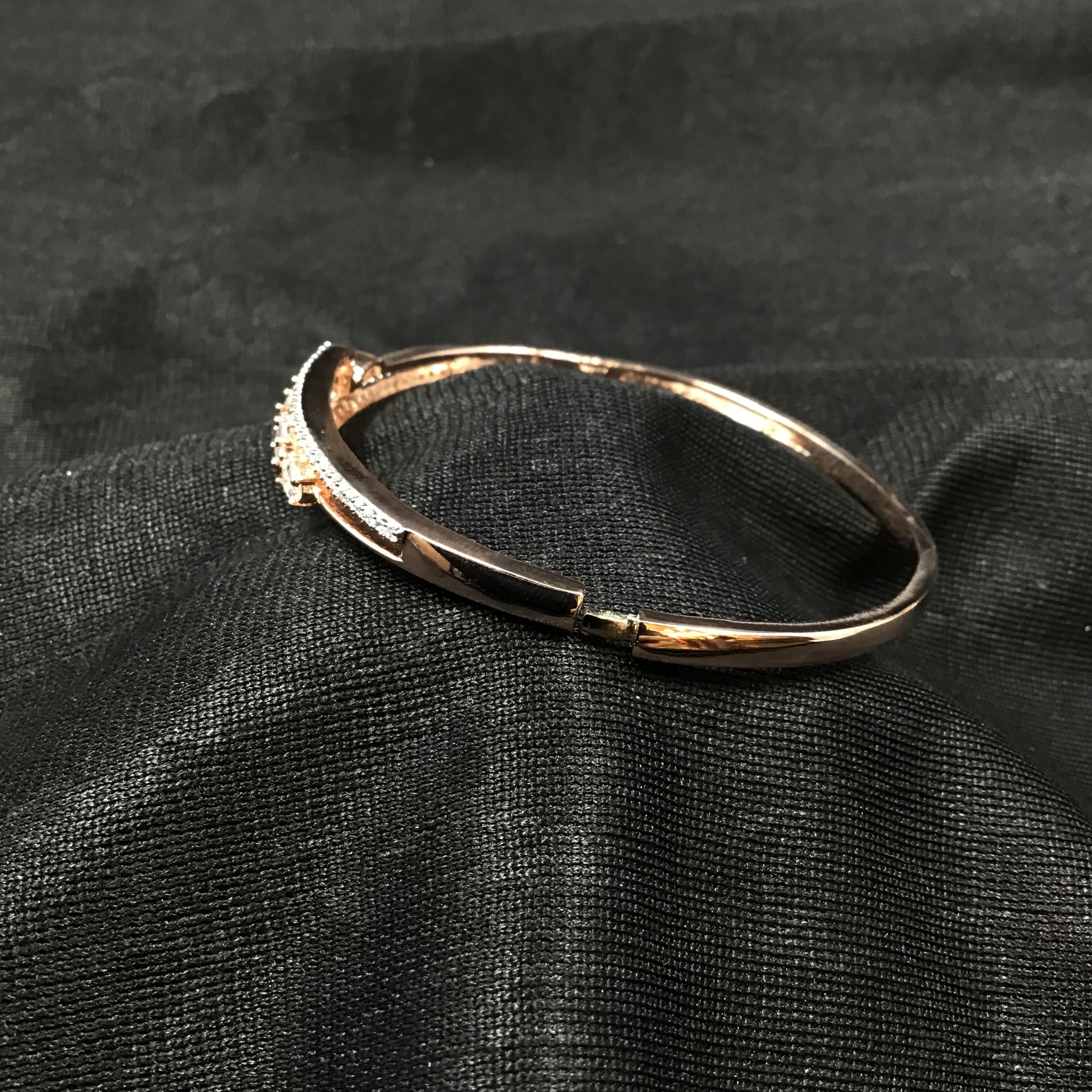 Openable Zircon/AD Bracelet 3222-11 - Dazzles Jewellery