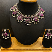 Oxidized Necklace Set 1213-69 - Dazzles Jewellery