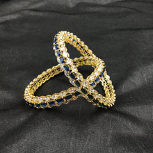 Blue Bangles/kada11115-7041 - Dazzles Jewellery